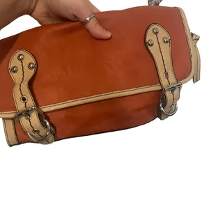 Shiraleah Leather Orange Tan Long Western‎ Shoulder Purse thumbnail 3