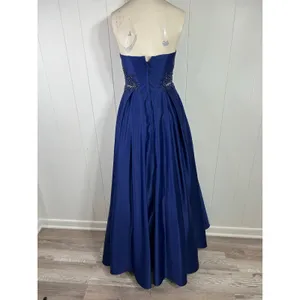 Blondie Nites Womens Juniors Blue Sweetheart Neck Evening Gown Pockets Size 3 thumbnail 10