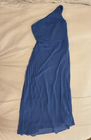 Ever New Midi Pleated Dress Blue Size 6 thumbnail 1