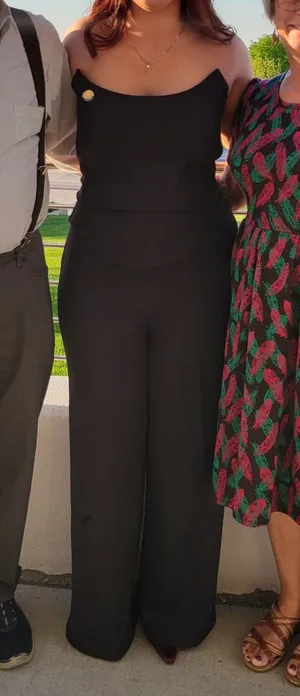 Black Sleeveless Pantsuit Lulus  thumbnail 1