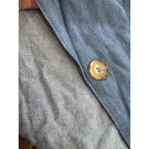 Time and Tru Chambray Blazer Jacket NWT Size XXL 20 Plus Size Light Blue thumbnail 14