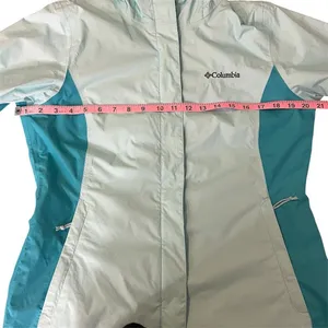 Columbia Women's Blue Waterproof Rain Jacket Size S Casual Long Sleeve thumbnail 7