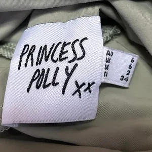 Princess Polly Green Long Sleeve Turtleneck Fitted Stretch Crop Top Size 2 thumbnail 3