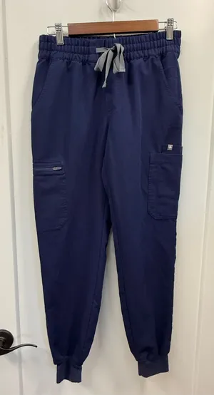 Figs Zamora Jogger Scrub Pant Navy Blue Drawstring Medical Women's S thumbnail 1