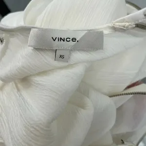 Vince Shirred Sleeveless Tiered Midi Long Dress in‎ Off White Size XS thumbnail 12