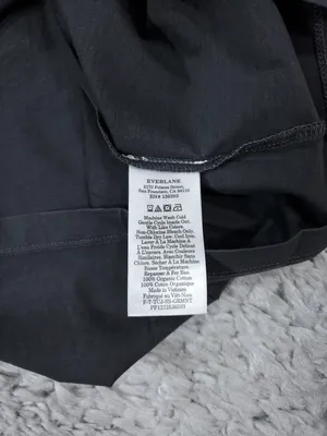 Everlane The Boyfriend Tee in Essential Cotton Black Gray Women's Size Small thumbnail 7