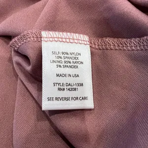 Altar'd State Dali Lace Fit and Flare Dress Pale Mauve V-Neck Keyhole Back NWT M thumbnail 9