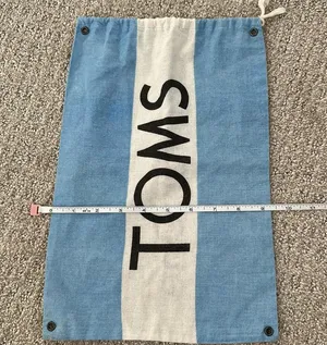 Toms Shoe Drawstring Dust Bag 9 x 14 thumbnail 1