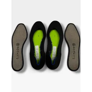 Rothy's The Flat Black Solid Round Toe Knit Ballet Flats Women 6.5 thumbnail 6