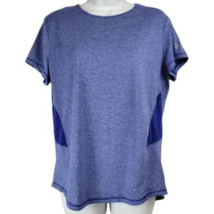 Under Armour‎ Women Blue Short Sleeve Running Training Shirt Top UA HeatGear thumbnail 1