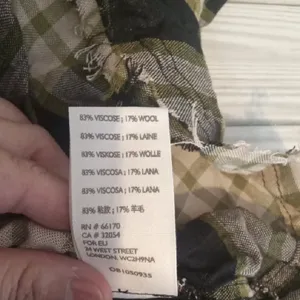 We The Free Beige and Black Utility Boho with Plaid Pattern and Cinched Waist thumbnail 8