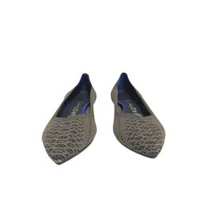 Rothy's The Point‎ flat shoes Walnut Python snake print Toe Knit Size 7.5 W thumbnail 3