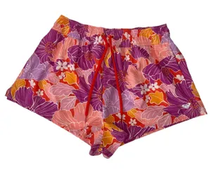 Roxy Bell Bottom Blooms No Bad Waves‎ Board Shorts Womens Small Floral NWT thumbnail 1