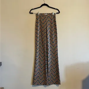 Urban Outfitters‎ Bryan Geometric High Waisted Flare Pants size small thumbnail 4