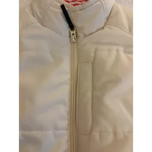 Vineyard Vines Cream Puffer Vest Womens Small Fleece Lined Zip Preppy Coastal thumbnail 2