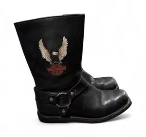 Women’s Harley-Davidson Riding Boots Black Leather 8.5 thumbnail 1