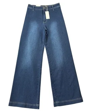 Z Supply Size 25 Rilynn Wide Leg Trouser Jeans Dark Rinse Preppy Casual‎ NEW thumbnail 1