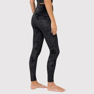 Lululemon Womens Leggings Black Velvet Wunder Lounge High Rise Tight 28" Size 6 thumbnail 3