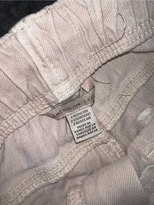 American Eagle Stretch Tomgirl Utility Jogger in Cream Size 2 Regular thumbnail 8