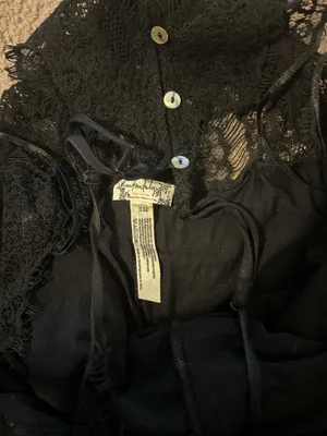 Free People Black Lace dress thumbnail 8