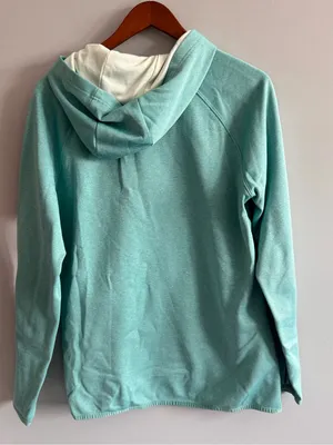 The North Face Women’s Large Teal Logo Pullover Hoodie Performance thumbnail 4