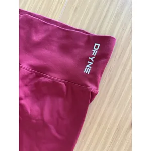 DFYNE Leggings Size ~Small Red Scrunch Butt Stretch Activewear Workout Gym Yoga thumbnail 3