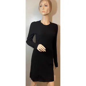 Marc by Marc Jacobs‎ Black Ribbed Long Sleeve Sweater Dress M4004574 Womens thumbnail 4