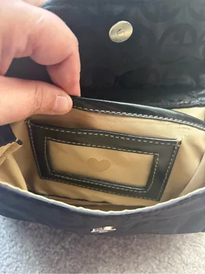 Giani Bernini Y2K Black Monogram Organizer Crossbody Bag + Coin Pouch thumbnail 6
