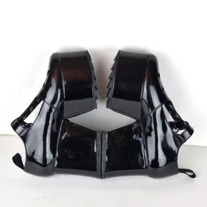 Lamoda Mary Jane Shoes Women 7 Black Patent Overthinking It Platform Cutout Goth thumbnail 10