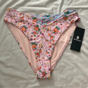 NWT Blackbough Valentina High Waist Floral Bikini Bottoms Size XL Pink thumbnail 6