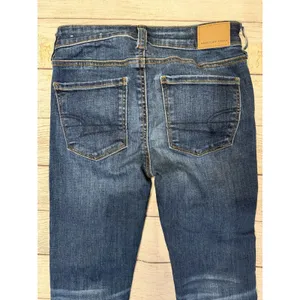 Women’s American Eagle Jeggings Next Level Stretch Distressed Size 0 Short Jeans thumbnail 4