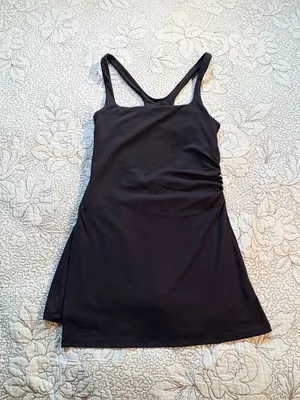 💥FP Movement Never Better Black Active Mini Dress Built-In Shorts Sz S🧡 thumbnail 12