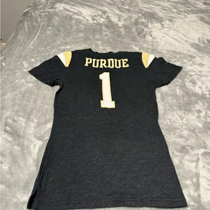 Nike Purdue University Black and Yellow Short Sleeve Tee with Bold Design thumbnail 2