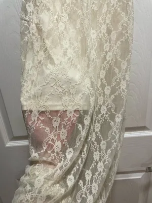 Lace beige cream dress thumbnail 2