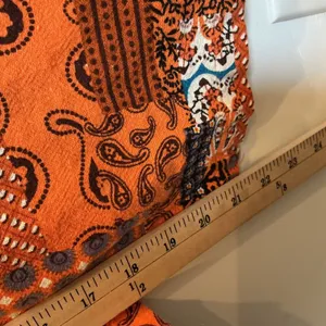 Vtg Patchwork Paisley Wide‎ Leg Overalls Jumpsuit Boho Festival Cottagecore S/M thumbnail 8
