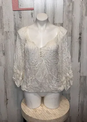 Arizona Jeans White blouse size large thumbnail 1