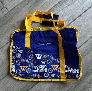 NBA Royal Blue golden state warriors tote thumbnail 1