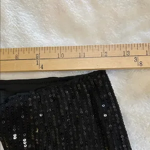 Uoighf Black Sequin High Waist Shorts Size XS thumbnail 7