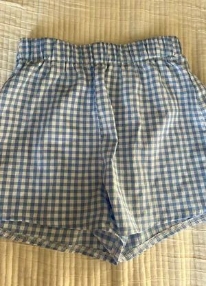 Blue gingham shorts Size XS thumbnail 3