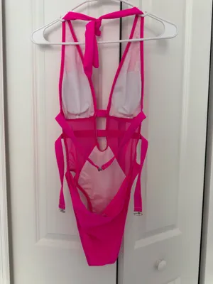 Hot Pink Swimsuit One thumbnail 2
