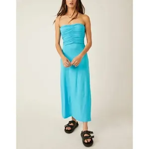 FREE PEOPLE Embrace Midi in Scuba Blue Size Large thumbnail 14