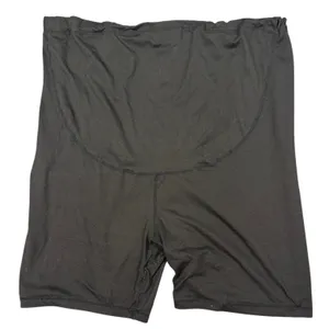 Maternity Biker Shorts Women's XL Black High Waist Full Panel Stretch Athletic thumbnail 5