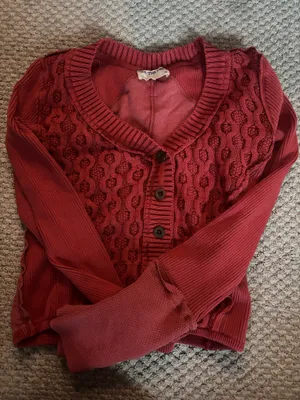 Red Free People Cardigan thumbnail 1