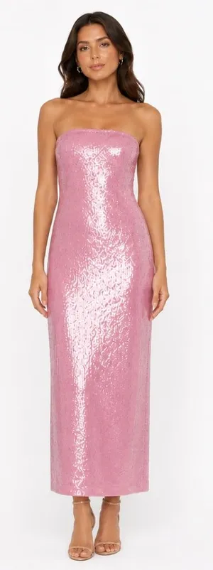 Hutch - Elena Strapless Sequin Column Maxi‎ Dress thumbnail 1