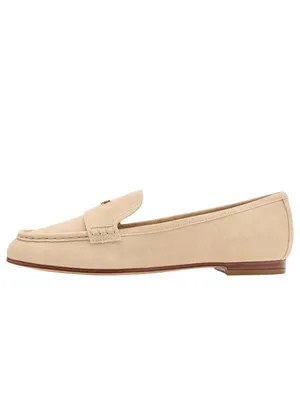 NWT Michael Michael Kors Womens Jennings Suede Loafer 40S6JNFP1S Khaki Brown 9M thumbnail 4