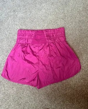 Free People Movement The Way Home High Rise Shorts Fuchsia thumbnail 5