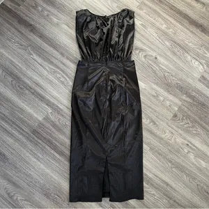 Lena Black Midi Dress thumbnail 3