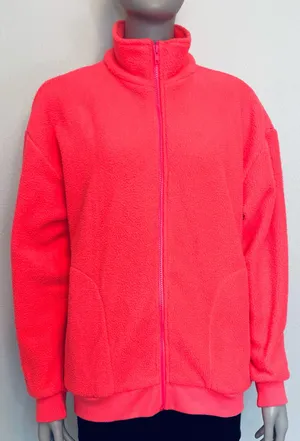 Urban Outfitters Neon Pink Fleece Pullover thumbnail 2