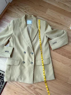 Wilfred Aritzia Camel Double Breasted Blazer Size 2 Tailored Neutral Jacket thumbnail 11