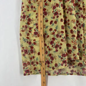 Beach Riot Malia Maxi Dress Womens Large Yellow Floral Back Tie Spaghetti‎ Strap thumbnail 13